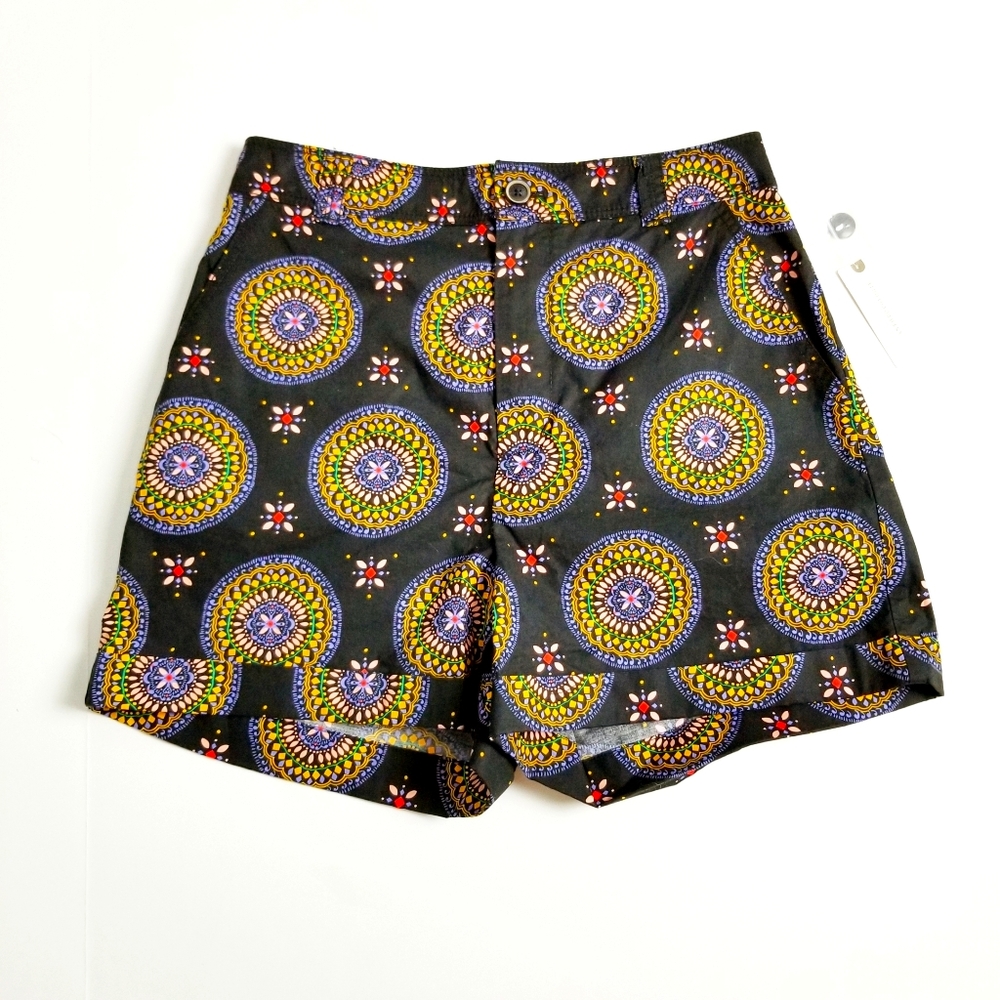 Anthropologie Abstract City Shorts Paisley NWT